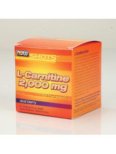 L-Carnitine 2000 mg 12 shots, 15 mL each Now