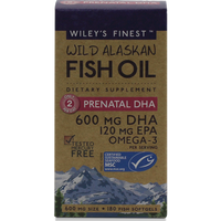 Wild Alaskan Prenatal DHA 180 softgels Wiley's Finest